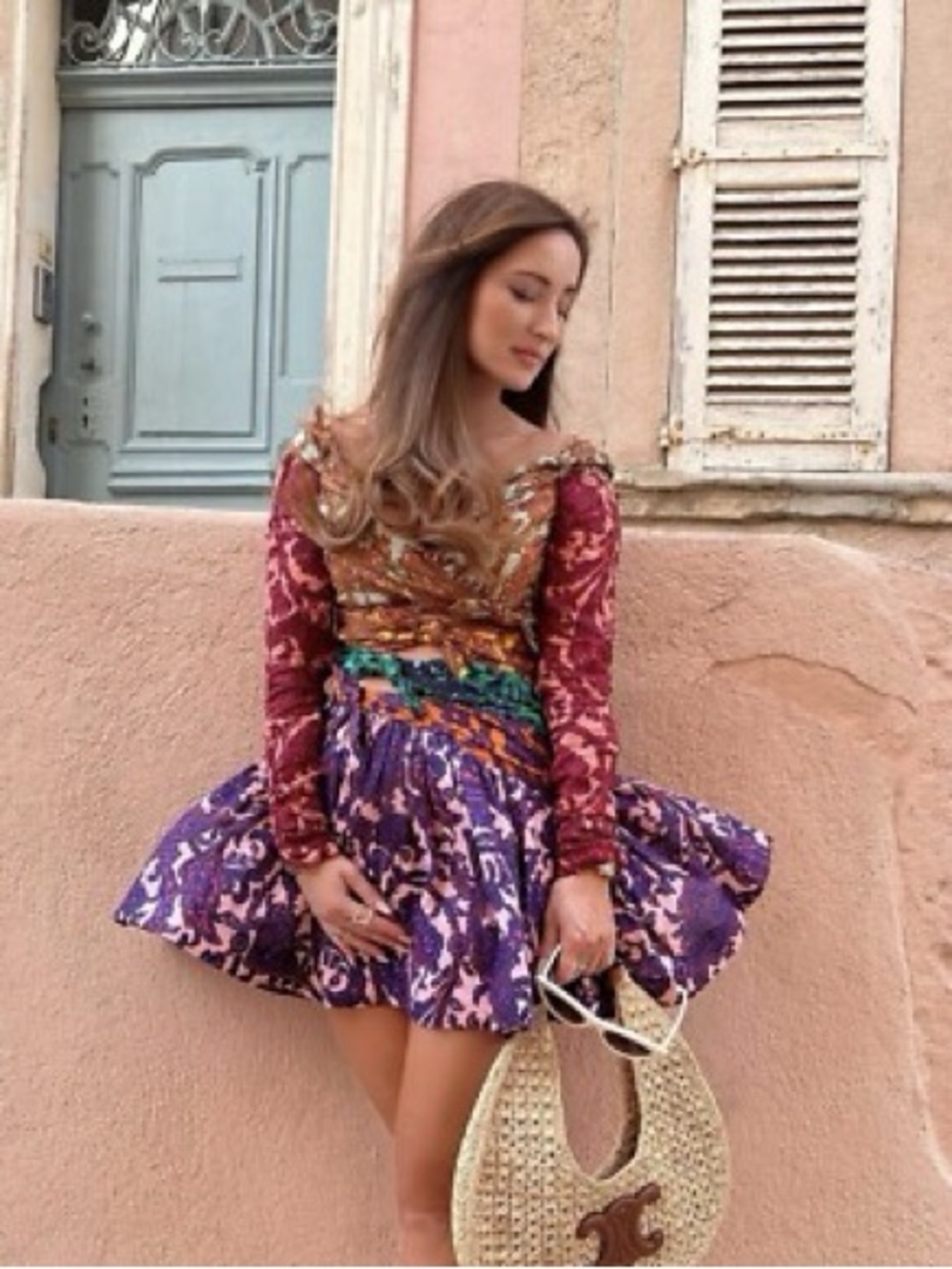 Zimmermann Multicolor Tiggy Bow Mini Dress